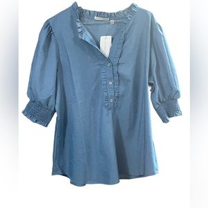 NWT Notations Jean Style Shirt. XL